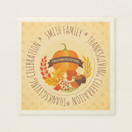 Familie. Erntedank-Feier. Custom. Serviette