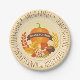  Familie.  Erntedank-Feier.Gestaltet. Pappteller