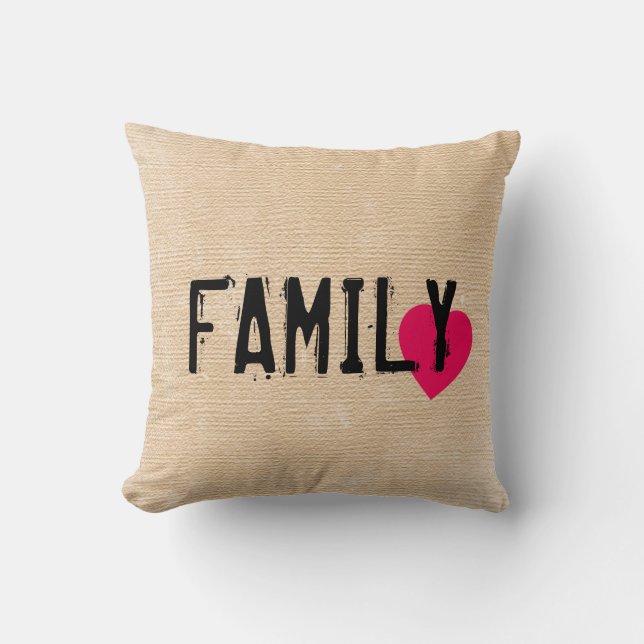 FAMILIE - FAITH - FREIHEIT KISSEN (Vorderseite)