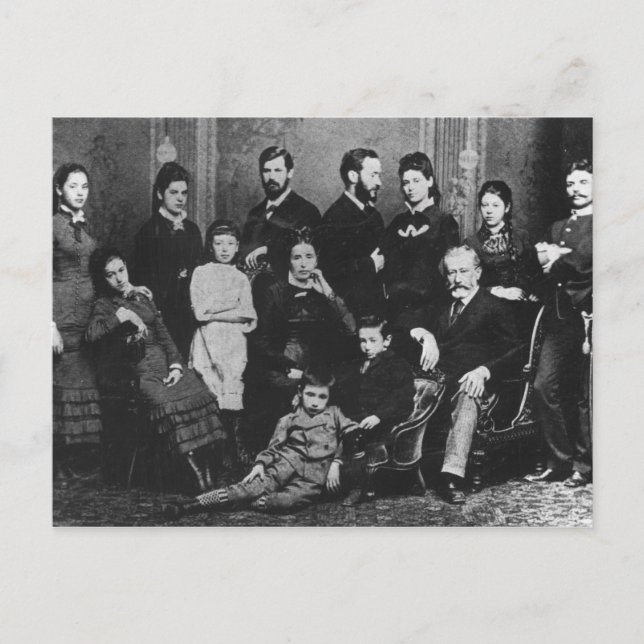Familie Freud, c.1876 Postkarte (Vorderseite)