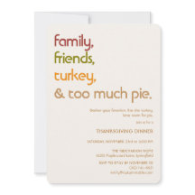 Familie, Freunde, Truthahn, Pie Moderne Thanksgivi
