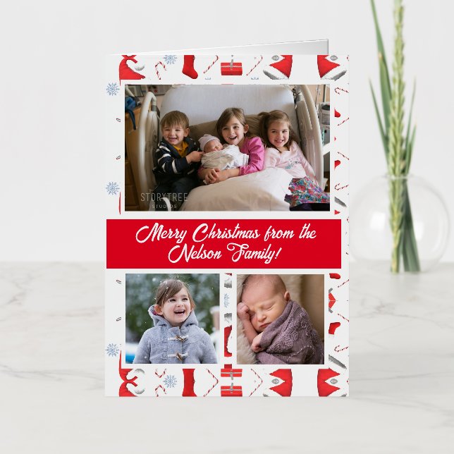 Familie Frohe Weihnachten (Vorderseite)
