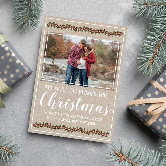 Familie Frohe Weihnachten Urlaub Schwangere Foto-K (Von Creator hochgeladen)