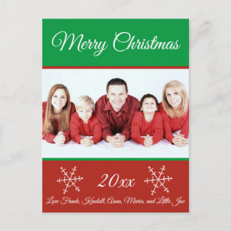 Familie Frohe Weihnachtsfeiertage Foto Postkarte