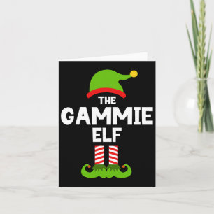 Familie Gammie Elf Weihnachten Matching Pajama Fun Karte