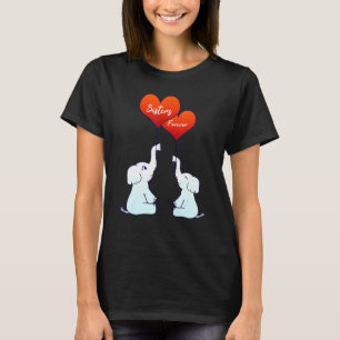 Familie Geschwister Schwester Forever Elefanten He T-Shirt