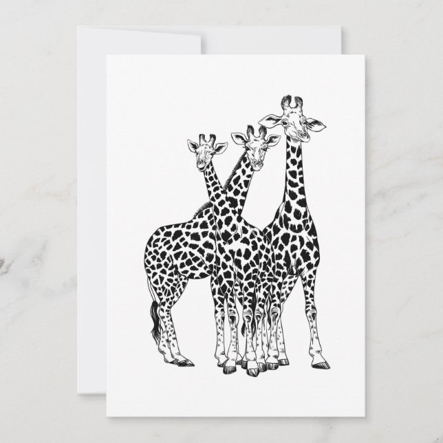 Familie Giraffe (Vorderseite)