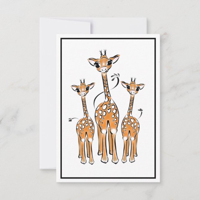 Familie Giraffe (Vorderseite)
