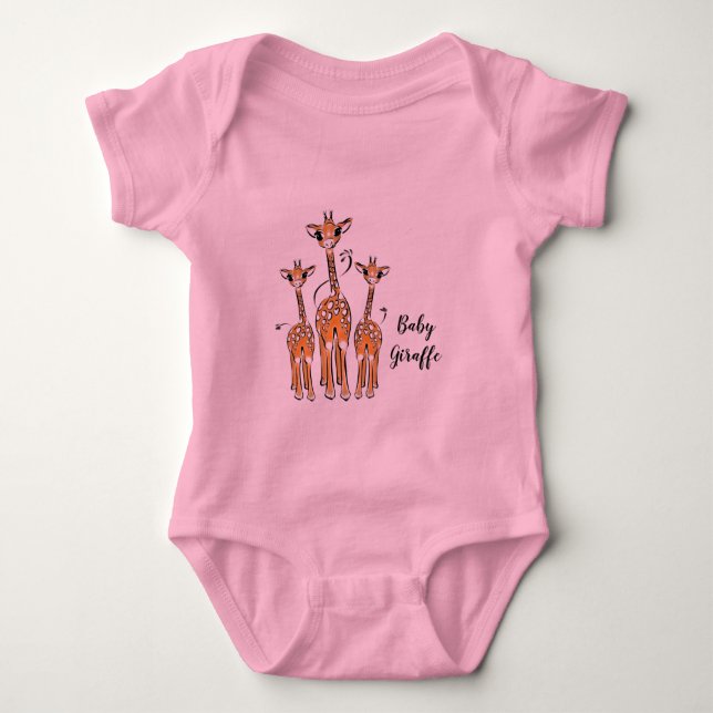 Familie Giraffe, Baby Strampler (Vorderseite)