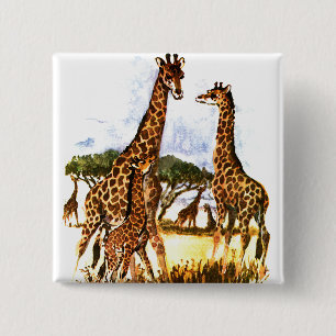 Familie Giraffe - Button