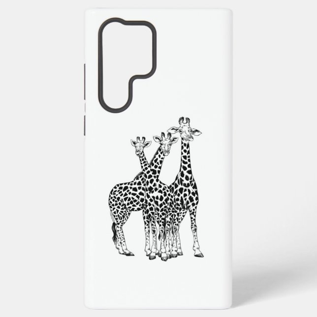 Familie Giraffe Samsung Galaxy Hülle (Rückseite)