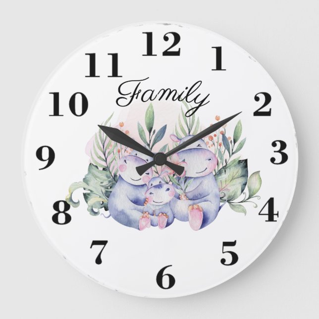Familie Große Wanduhr (Vorderseite)
