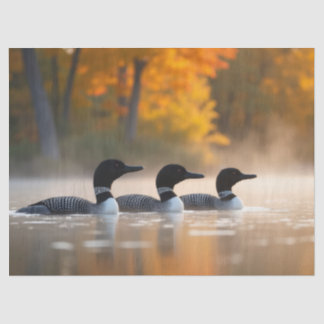 Familie im Herbst Seidenpapier