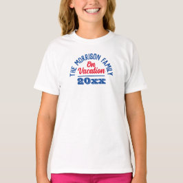 Familie im Urlaub. Familienurlaub T-Shirt