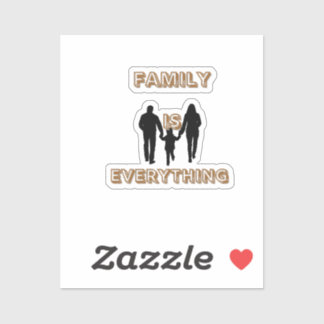Familie ist alles aufkleber