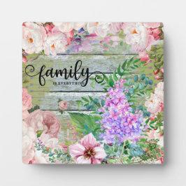 Familie ist alles fotoplatte