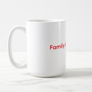Familie ist alles Wurfkissen Kaffeetasse