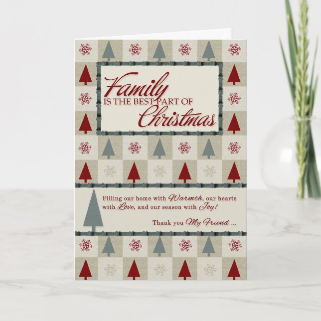 Familie ist der beste Teil von Weihnachten (Vorderseite)