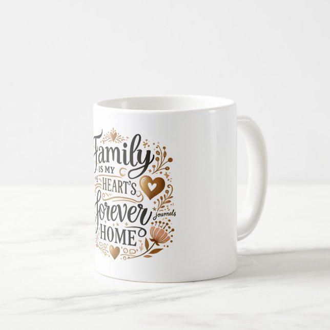 🏡 Familie ist die immerwährende Zuhause meines He Kaffeetasse (VorderseiteRechts)