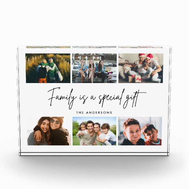 Familie ist ein Sonderangebot Foto Collage (Vorderseite)