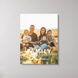 Familie ist für immer Foto, einfach moderne Zufrie Leinwanddruck