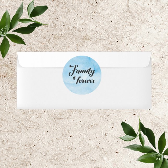 Familie ist für immer runder aufkleber (Von Creator hochgeladen)