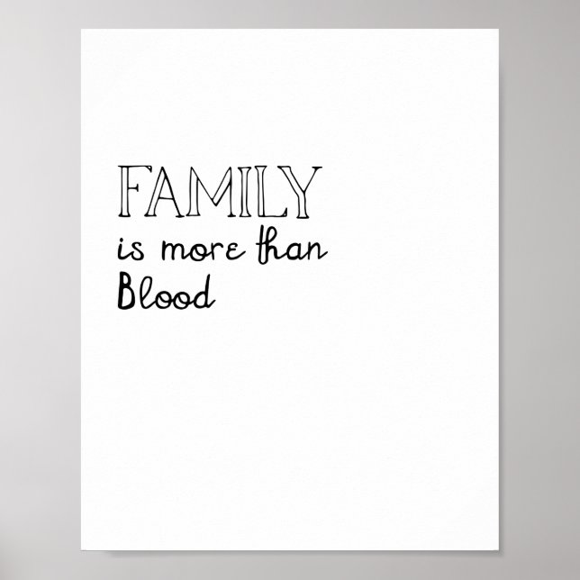 Familie ist mehr als Blood Poster (Vorne)