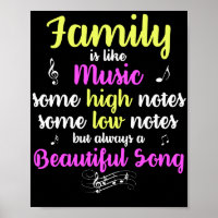 Familie ist wie Musik einige hohe Noten niedrig