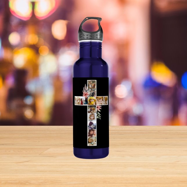 Familie Jesus Cross Christliche Kirche Lauf Edelstahlflasche (Von Creator hochgeladen)