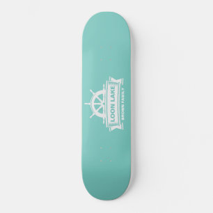 Familie Lake House Sommerurlaub Skateboard