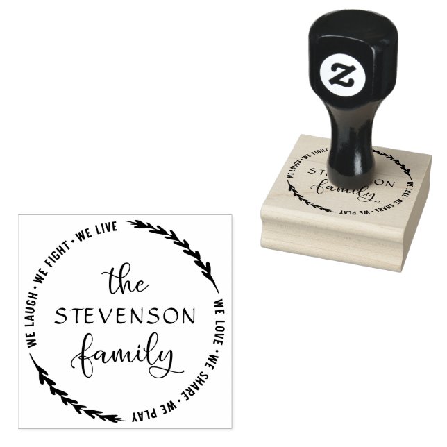 Familie Laurel | DIY Create your own name Gummistempel (Stempel)