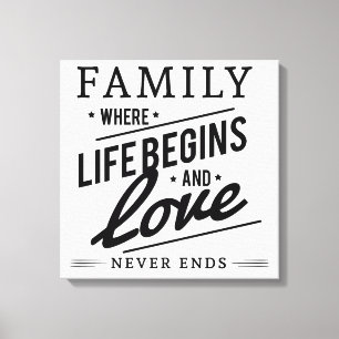 Familie Leinwanddruck