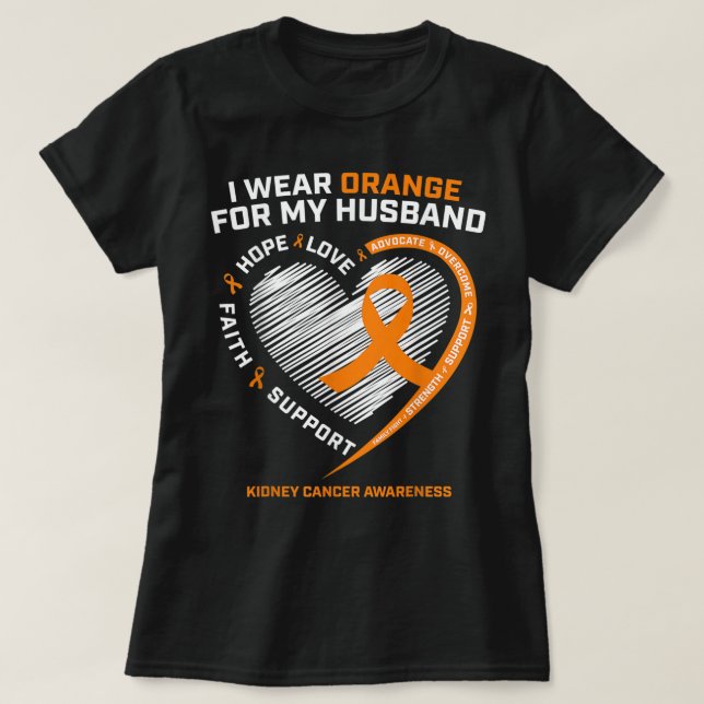 Familie Mann Niere Krebs Bewusstsein Geschenke Män T-Shirt (Design vorne)