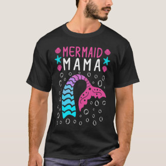 Familie Matching Birthday Mermaid Mama 1 T-Shirt