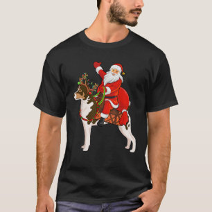 Familie Matching Funny Santa Riding Rat Terrier Ch T-Shirt