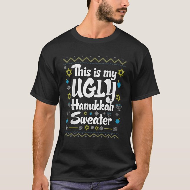 Familie Matching Group Happy Challah Days Ugly Han T-Shirt (Vorderseite)
