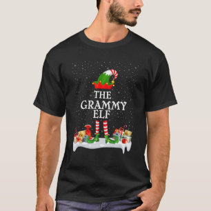 Familie Matching Group Weihnachten Der Grammy Elf T-Shirt
