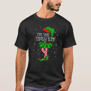 Familie Matching Women Girls Ich bin die Tipsy Elf T-Shirt