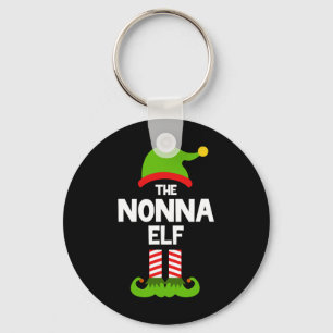 Familie: Nonna Elf Weihnachten Matching Pajama Pj Schlüsselanhänger