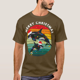 Familie Orca Vintag Retro Killer T-Shirt
