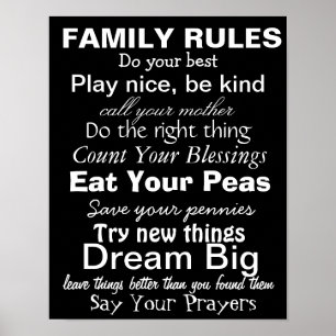 FAMILIE ORDNET #2, Inspiration für eine glückliche Poster