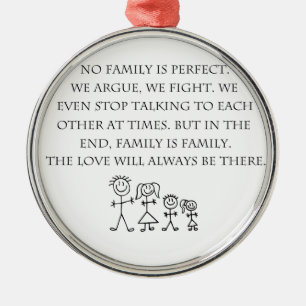 Familie Ornament Aus Metall
