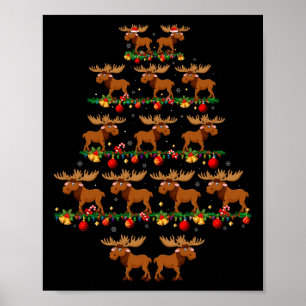 Familie Pajama Sets Weihnachten Matching Elche Xma Poster