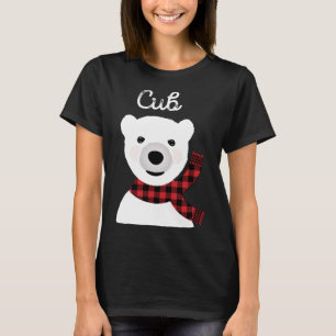 Familie passt Weihnachts Buffalo Kariert Bären Cub T-Shirt
