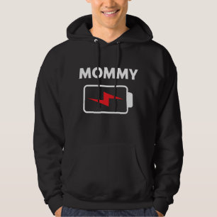 Familie passt Weihnachtsbatterie Funny Mommy Xmas Hoodie