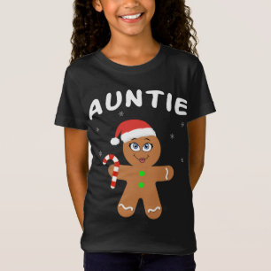 Familie passt WeihnachtsOutfits Lebkuchen Tante T-Shirt