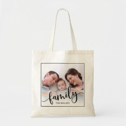 Familie, Personalisiertes kundenspezifisches Foto  Tragetasche