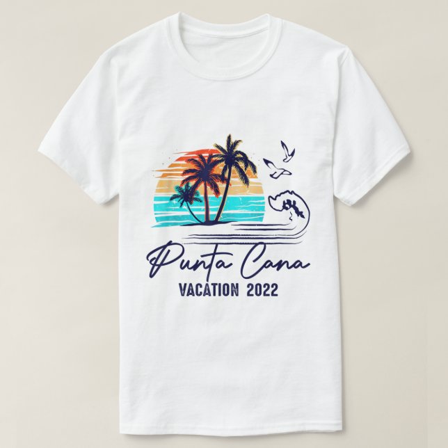 Familie Punta Cana 2022 Freunde der Dominikanische T-Shirt (Design vorne)