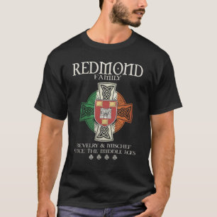 Familie Redmond Arm Irland Irish Celtic Cross T-Shirt