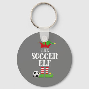 Familie Soccer Elf passt Weihnachtsmannschaft Elf Schlüsselanhänger
